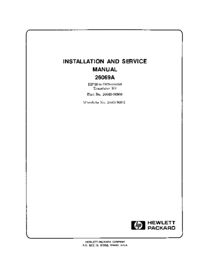 HP 26069-90901 diffTrans Mar81  HP 3000 interfaces 26069-90901_diffTrans_Mar81.pdf