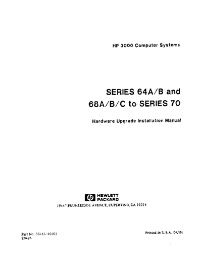 HP 30163-90001 Series 64 68 to 70 Upgrade Apr86  HP 3000 series60 30163-90001_Series_64_68_to_70_Upgrade_Apr86.pdf