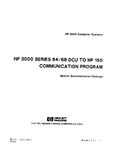 HP 32342-90012 DCU to   150 Communication Program Jun85  HP 3000 series60 32342-90012_DCU_to_HP_150_Communication_Program_Jun85.pdf