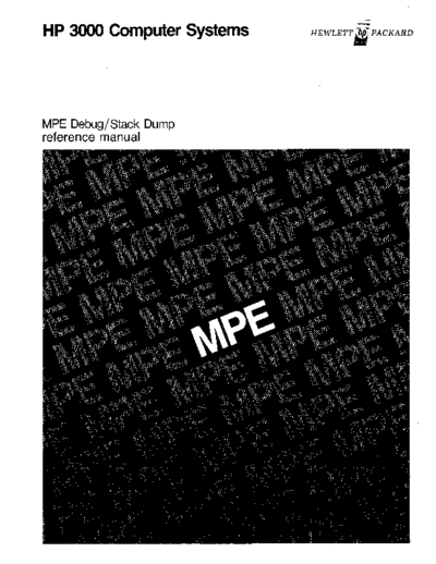 HP 30000-90012 debug Oct78  HP 3000 mpeII 30000-90012_debug_Oct78.pdf