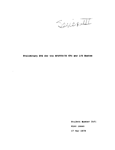 HP SeriesIII CPU ERS May78  HP 3000 seriesIII SeriesIII_CPU_ERS_May78.pdf