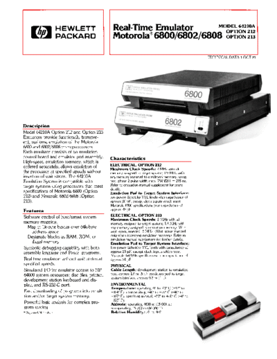 HP 5953-2766 Real-Time Emulator Motorola 6800 6802 6808 Oct-1981  HP 64000 brochures 5953-2766_Real-Time_Emulator_Motorola_6800_6802_6808_Oct-1981.pdf