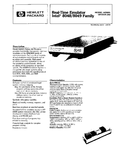 HP 5953-2771 Real-Time Emulator Intel 8048 8049 Family Jan-1982  HP 64000 brochures 5953-2771_Real-Time_Emulator_Intel_8048_8049_Family_Jan-1982.pdf