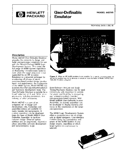 HP 5953-9202 User Definable Emulator Dec-1982  HP 64000 brochures 5953-9202_User_Definable_Emulator_Dec-1982.pdf