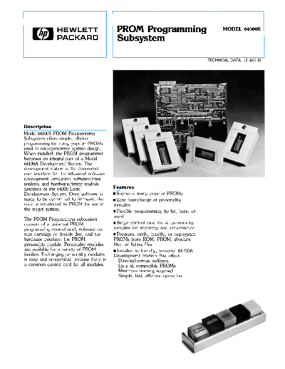 HP 5953-9203 PROM Programming Subsystem Jan-1983  HP 64000 brochures 5953-9203_PROM_Programming_Subsystem_Jan-1983.pdf