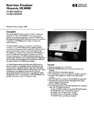 HP 5953-9282 Real-Time Emulator Motorola MC68010 Aug-1985  HP 64000 brochures 5953-9282_Real-Time_Emulator_Motorola_MC68010_Aug-1985.pdf