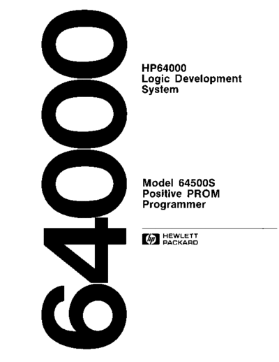 HP 64500-90910 Oct-1982  HP 64000 hardware 64500-90910_Oct-1982.pdf