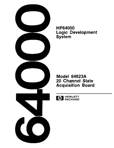 HP 64623-90002 Model 64623A 20 Channel State Acquisition Board Service Manual Sep-1983  HP 64000 hardware 64623-90002_Model_64623A_20_Channel_State_Acquisition_Board_Service_Manual_Sep-1983.pdf