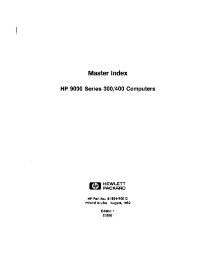 HP B1864-90013 HP-UX 300 400 Master Index Aug92  HP 9000_hpux 9.x B1864-90013_HP-UX_300_400_Master_Index_Aug92.pdf