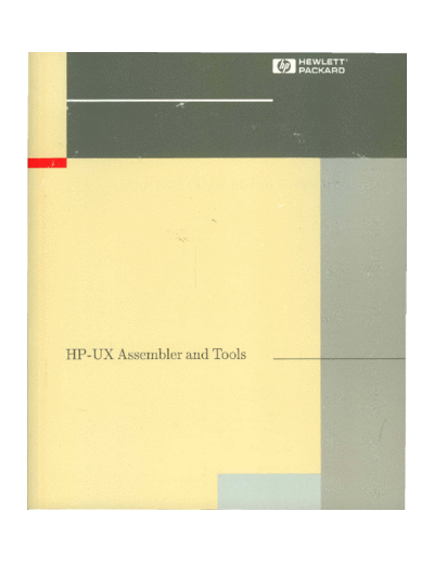 HP B1864-90014 HP-UX Assembler and Tools Aug92  HP 9000_hpux 9.x B1864-90014_HP-UX_Assembler_and_Tools_Aug92.pdf