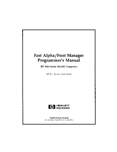 HP 98592-90092 Fast Alpha Font Manager Programmers Manual Sep89  HP 9000_hpux starbase 98592-90092_Fast_Alpha_Font_Manager_Programmers_Manual_Sep89.pdf