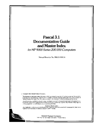 HP 98615-90016 Pascal3.1 DocIdx Jul85  HP 9000_pascal 3.1 98615-90016_Pascal3.1_DocIdx_Jul85.pdf