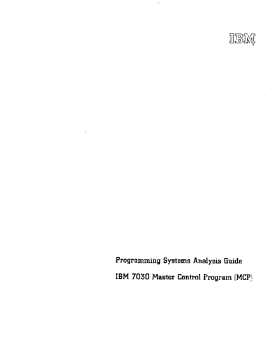 IBM C22-6728 7030 MCP Sys Analysis Guide  IBM 7030 mcp C22-6728_7030_MCP_Sys_Analysis_Guide.pdf