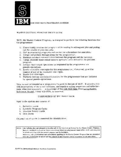 IBM J22-6559 MCP UsersGuide Dec60  IBM 7030 mcp J22-6559_MCP_UsersGuide_Dec60.pdf