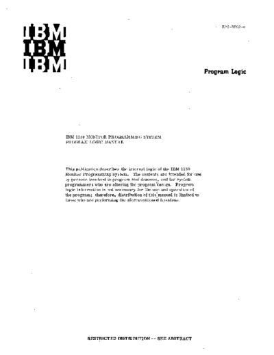 IBM Y26-3752-0 1130 Monitor Programming System PLM 1966  IBM 1130 monitor Y26-3752-0_1130_Monitor_Programming_System_PLM_1966.pdf