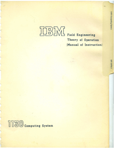 IBM 227-5978-2 1130 Computing System FETOM  IBM 1130 fe 227-5978-2_1130_Computing_System_FETOM.pdf
