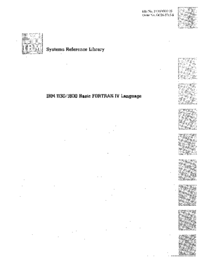 IBM GC26-3715-8 1130 1800 Basic FORTRAN IV Language Jan73  IBM 1130 lang GC26-3715-8_1130_1800_Basic_FORTRAN_IV_Language_Jan73.pdf