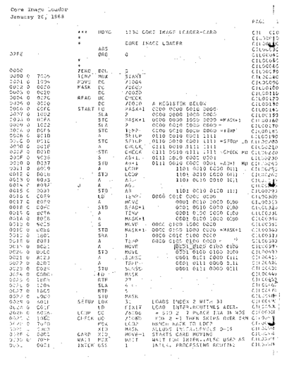 IBM 1130 CoreImageLoader-Card  IBM 1130 program_libr 1130_CoreImageLoader-Card.pdf