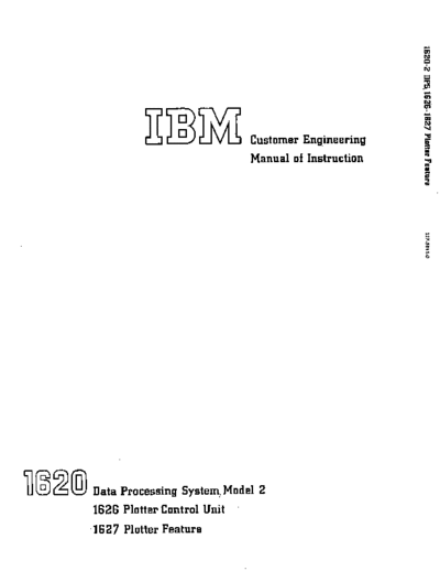 IBM 227-5811-0 1626 1627 CE Instr Man 1964  IBM 1620 fe 227-5811-0_1626_1627_CE_Instr_Man_1964.pdf