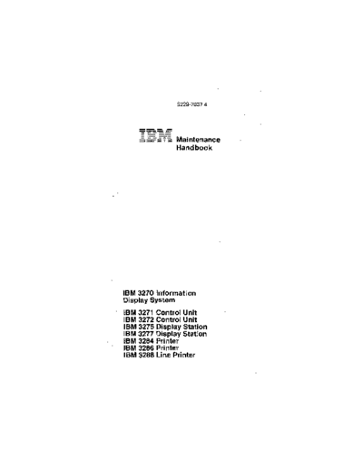IBM S229-7037-4 3270 Maintenance Handbook Sep80  IBM 3270 fe S229-7037-4_3270_Maintenance_Handbook_Sep80.pdf