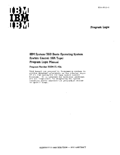 IBM Z24-5022-0 BOS System Control 16K Tape PLM 1966  IBM 360 bos_bps Z24-5022-0_BOS_System_Control_16K_Tape_PLM_1966.pdf