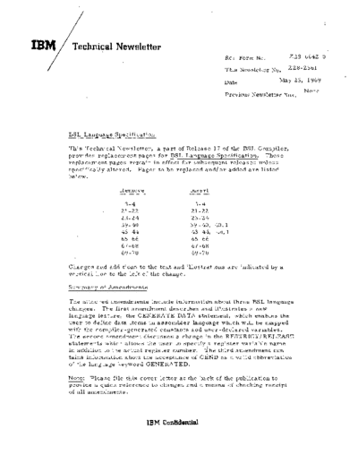 IBM BSL LangSpecUpdMay69  IBM 360 bsl BSL_LangSpecUpdMay69.pdf