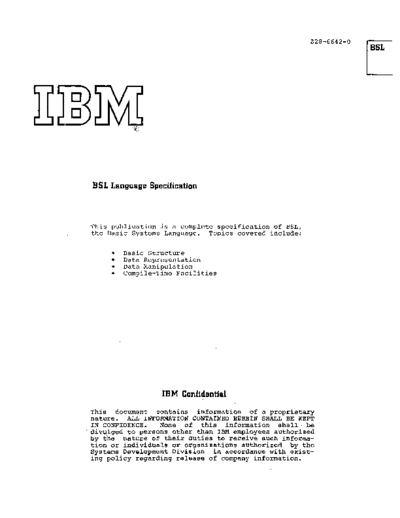 IBM Z28-6642-0 BSL langSpec  IBM 360 bsl Z28-6642-0_BSL_langSpec.pdf