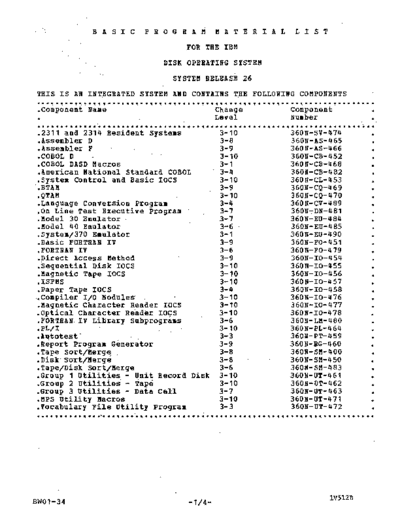 IBM DOS 26 Release Memo  IBM 360 dos DOS_26_Release_Memo.pdf