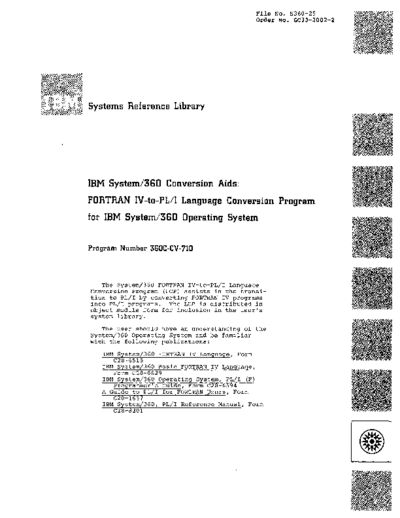 IBM GC33-2002-2 FORTRAN To PL1 Translator Jan73  IBM 360 fortran GC33-2002-2_FORTRAN_To_PL1_Translator_Jan73.pdf