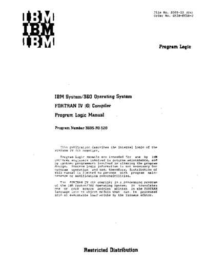 IBM GY28-6638-2 FORTRAN G PLM Dec72  IBM 360 fortran GY28-6638-2_FORTRAN_G_PLM_Dec72.pdf