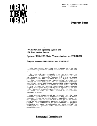IBM Y27-7161-0 360-1130 com PLM  IBM 360 fortran Y27-7161-0_360-1130_com_PLM.pdf