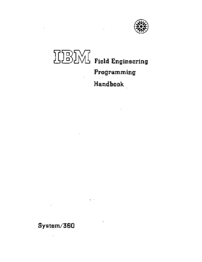 IBM FE PgmHbk 1967  IBM 360 fe FE_PgmHbk_1967.pdf
