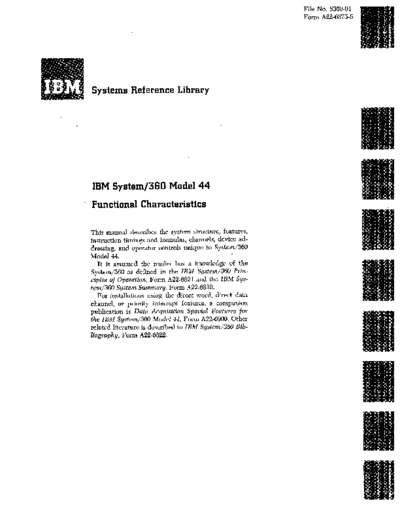 IBM A22-6875-5 360-44 funcChar  IBM 360 funcChar A22-6875-5_360-44_funcChar.pdf