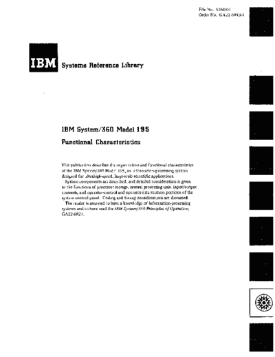 IBM GA22-6943-1 360-195 funcChar Aug70  IBM 360 funcChar GA22-6943-1_360-195_funcChar_Aug70.pdf
