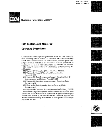 IBM A22-6908-0 360 50 Operating Procedures 1966  IBM 360 operatingGuide A22-6908-0_360_50_Operating_Procedures_1966.pdf