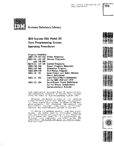 IBM C24-9009-3 TPS OperProcedures Mar69  IBM 360 model20 C24-9009-3_TPS_OperProcedures_Mar69.pdf
