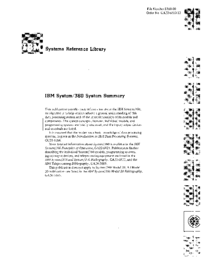 IBM GA22-6810-12 360sysSumJan74  IBM 360 systemSummary GA22-6810-12_360sysSumJan74.pdf