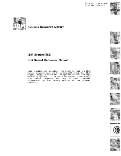 IBM C28-8202-0 PLIsubsetRM 1967  IBM 360 pli C28-8202-0_PLIsubsetRM_1967.pdf
