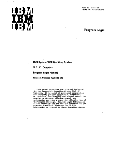 IBM GY28-6800-5 PLI(F) PLM Dec71  IBM 360 pli GY28-6800-5_PLI(F)_PLM_Dec71.pdf