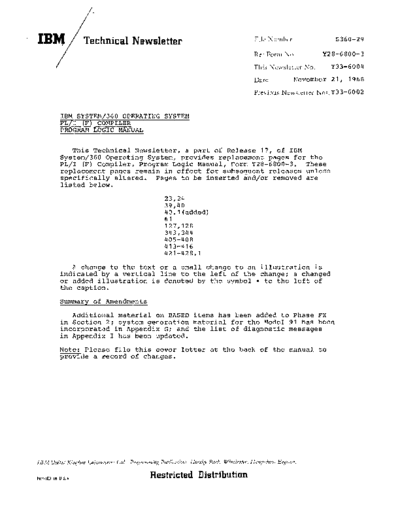 IBM Y33-6004 Y28-6800upd Nov68  IBM 360 pli Y33-6004_Y28-6800upd_Nov68.pdf