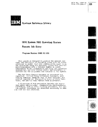 IBM C30-2006-1 Remote Job Entry May68  IBM 360 rje C30-2006-1_Remote_Job_Entry_May68.pdf