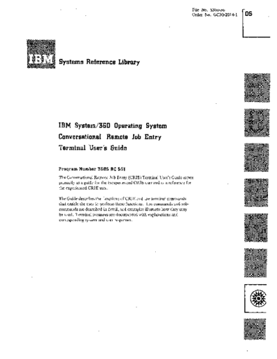 IBM GC30-2014-1 Conversational Remote Job Entry Terminal Users Guide Jan72  IBM 360 rje GC30-2014-1_Conversational_Remote_Job_Entry_Terminal_Users_Guide_Jan72.pdf