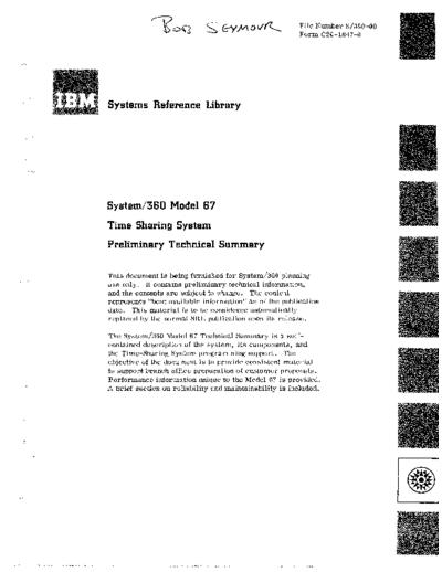 IBM GC20-1647-0 Time Sharing System Preliminary Technical Summary 1966  IBM 360 tss GC20-1647-0_Time_Sharing_System_Preliminary_Technical_Summary_1966.pdf