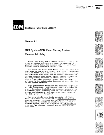 IBM GC28-2057-1 Time Sharing System Remote Job Entry Sep71  IBM 360 tss GC28-2057-1_Time_Sharing_System_Remote_Job_Entry_Sep71.pdf