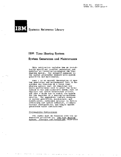 IBM GC28-2010-7 Time Sharing System System Generation and Maintenance Dec76  IBM 360 tss GC28-2010-7_Time_Sharing_System_System_Generation_and_Maintenance_Dec76.pdf