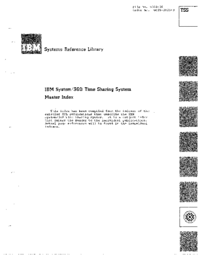 IBM GC28-2023-3 Time Sharing System Master Index Jul70  IBM 360 tss GC28-2023-3_Time_Sharing_System_Master_Index_Jul70.pdf