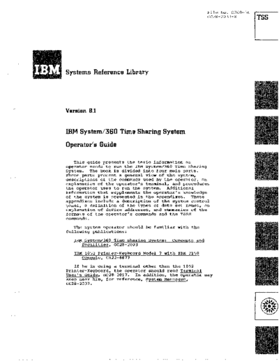 IBM GC28-2033-8 Time Sharing System Operators Guide Sep71  IBM 360 tss GC28-2033-8_Time_Sharing_System_Operators_Guide_Sep71.pdf