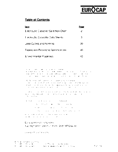 Eurocap Eurocap Full  . Electronic Components Datasheets Passive components capacitors Eurocap Eurocap Full.pdf