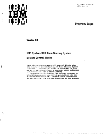IBM GY28-2011-6 Time Sharing System System Control Blocks PLM Sep71  IBM 360 tss GY28-2011-6_Time_Sharing_System_System_Control_Blocks_PLM_Sep71.pdf