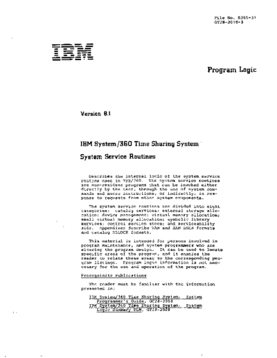 IBM GY28-2018-3 Time Sharing System System Service Routines PLM Sep71  IBM 360 tss GY28-2018-3_Time_Sharing_System_System_Service_Routines_PLM_Sep71.pdf